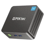 Mini PC GMKtec G3 Plus màu đen đặt trên bàn làm việc