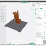 Mô hình 3D giá đỡ tai nghe hình bàn tay