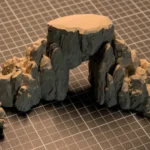 Mô hình địa hình đá thu nhỏ được in 3D dùng trong trò chơi Dungeons & Dragons