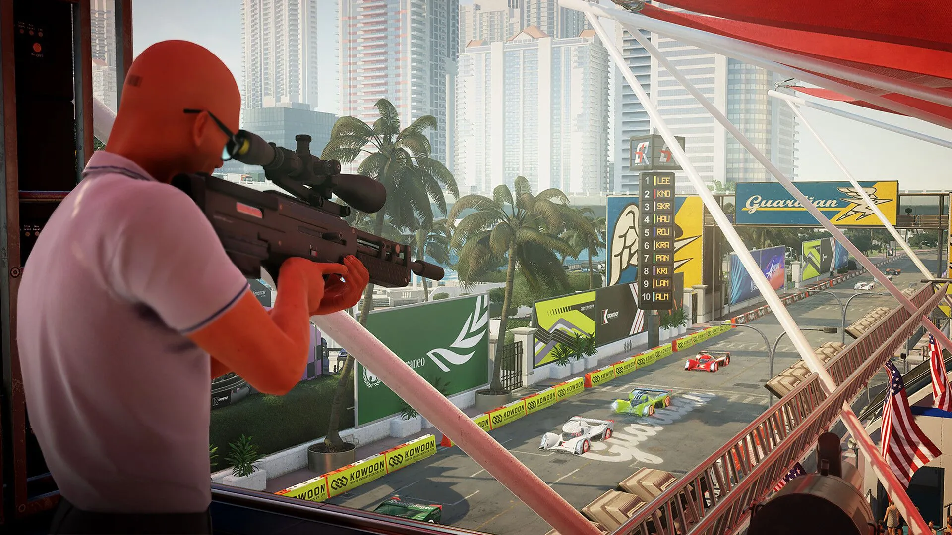 Một cảnh game ấn tượng từ HITMAN World of Assassination, tựa game hành động chiến thuật đỉnh cao.