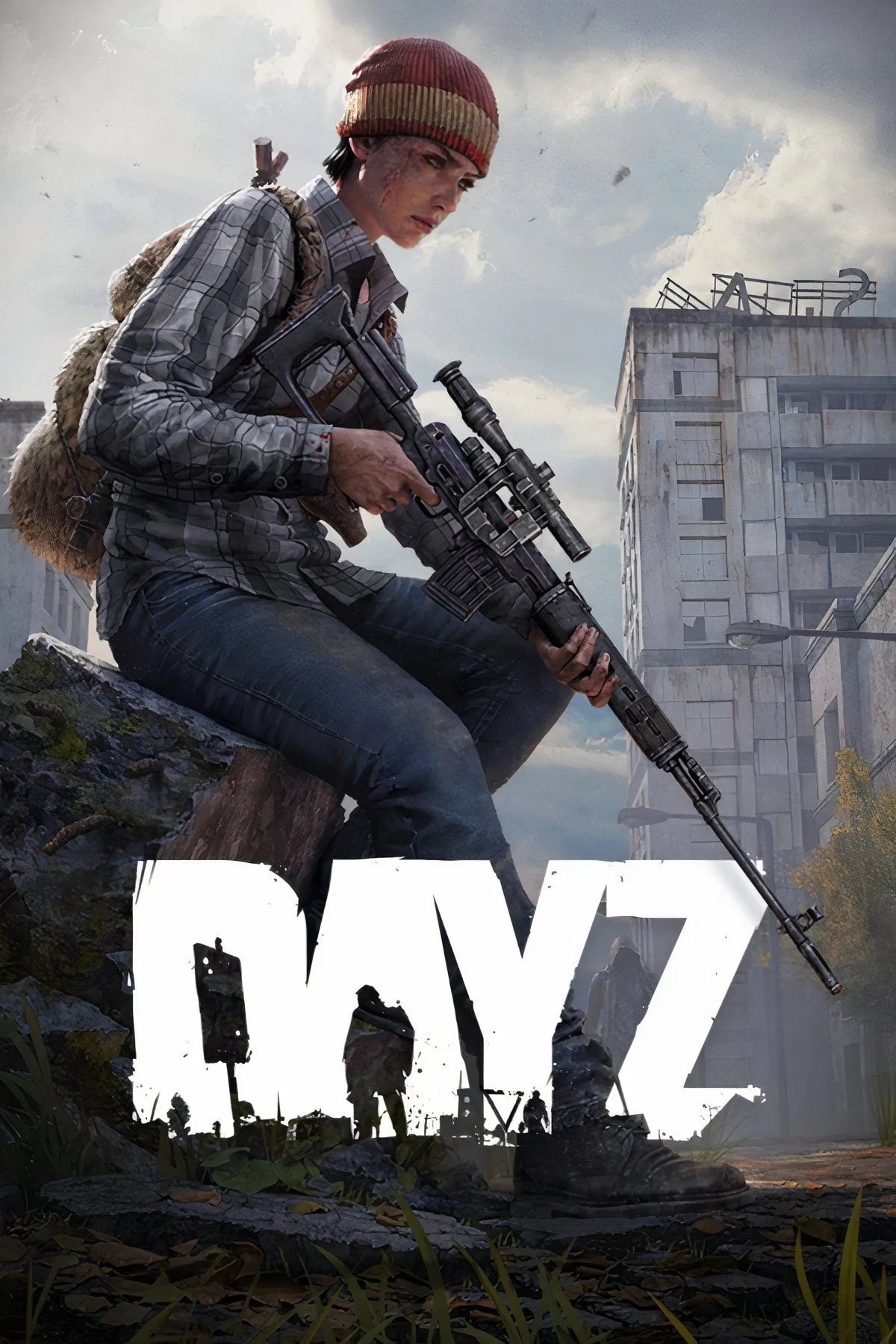 Một cảnh game DayZ với người chơi đối mặt zombie trong môi trường hậu tận thế, minh họa tựa game sinh tồn nổi tiếng từ mod ARMA 2