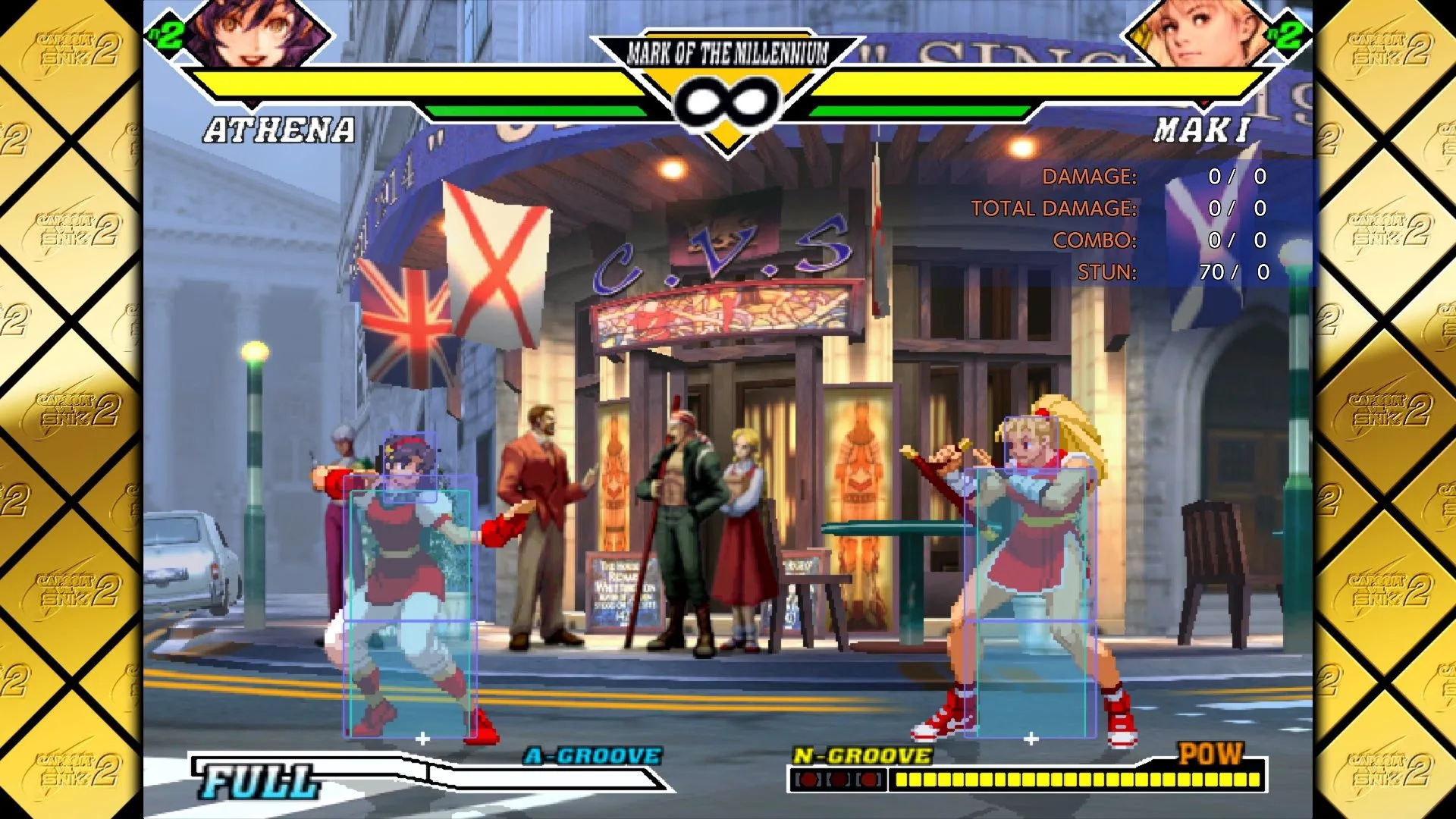 Một khoảnh khắc gameplay điển hình từ Capcom Fighting Collection 2, minh họa trải nghiệm điều khiển mượt mà.