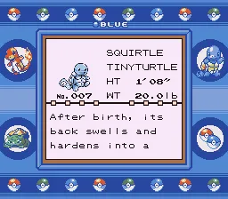 Một trận đấu Pokémon diễn ra trong môi trường game Blue