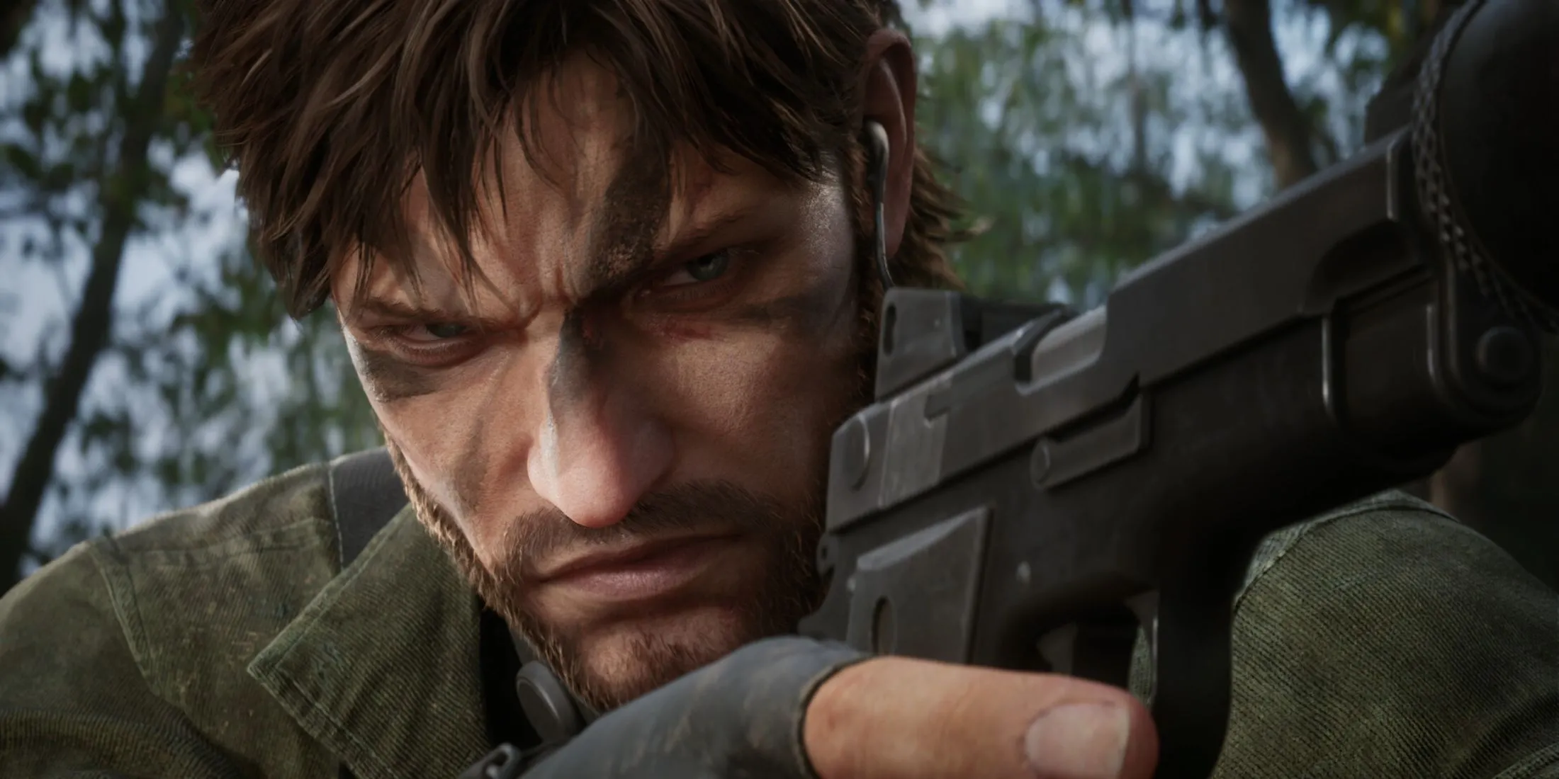 Naked Snake trong bộ đồ chiến đấu đặc trưng, sẵn sàng cho nhiệm vụ