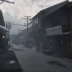 Ngõ hẻm Ebisugaoka phủ sương trong Silent Hill F