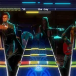 Người chơi cùng ban nhạc thể hiện ca khúc trong game Rock Band 4 trên Xbox One