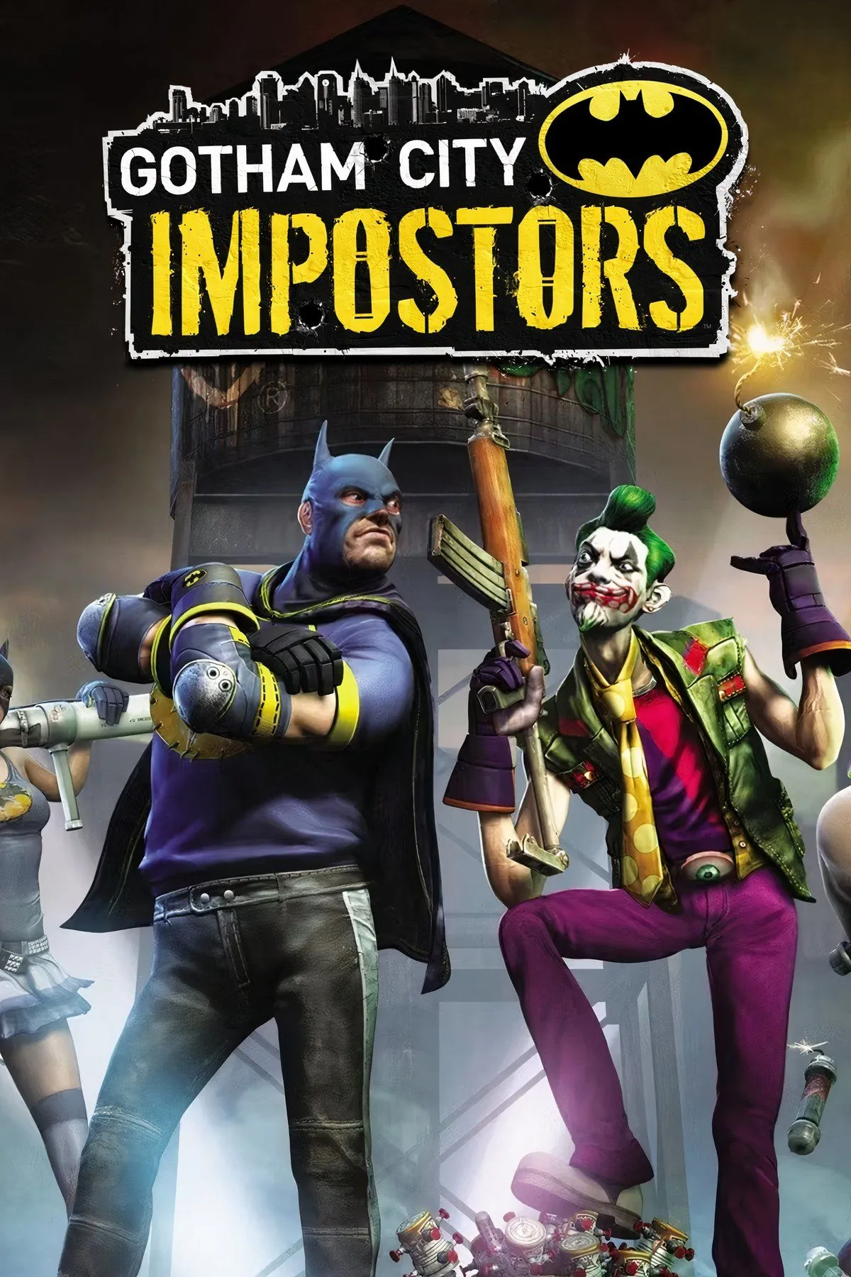 Người chơi hóa trang thành Batman hoặc Joker đối đầu nhau trong game bắn súng Gotham City Impostors.