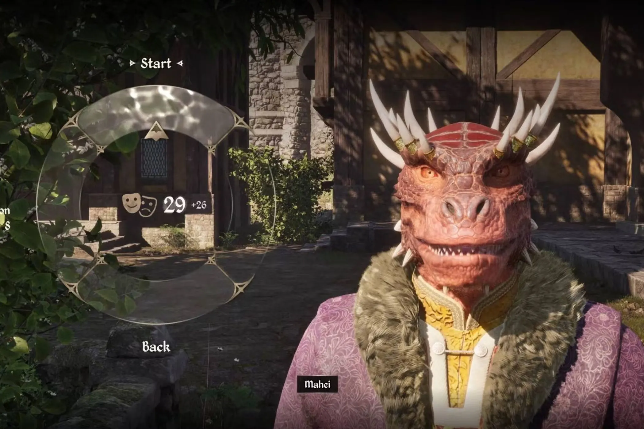 Người chơi Oblivion Remastered trò chuyện với Argonian về hệ thống đối thoại