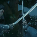 Người chơi trong vai Ronin đối đầu kẻ thù bằng kiếm trong game Rise of the Ronin