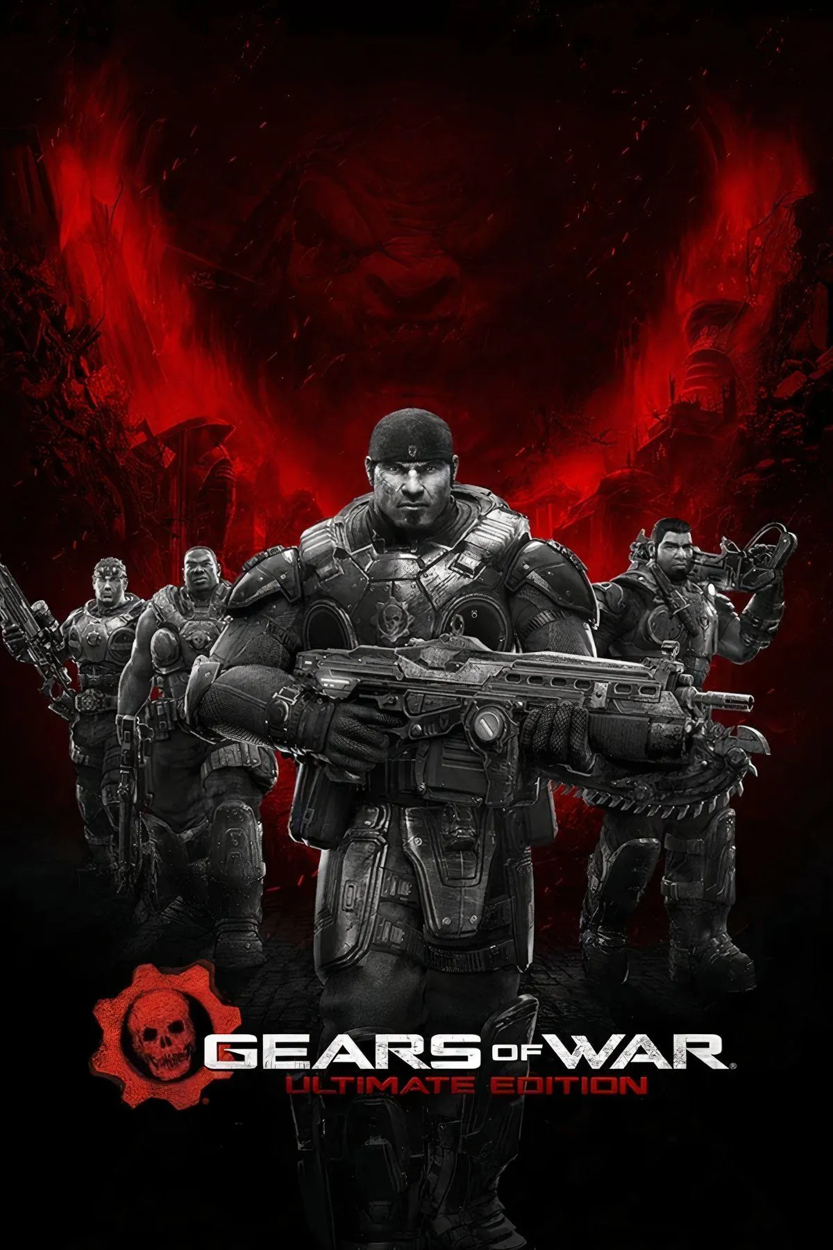 Người lính Gears of War trong trận chiến khốc liệt, hình ảnh mô tả rõ nét cường độ và bạo lực của các trận đấu súng, tượng trưng cho thử thách &quot;Seriously...&quot; trong game.