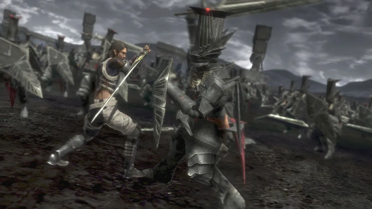 Nhân vật Lost Odyssey chiến đấu bằng kiếm