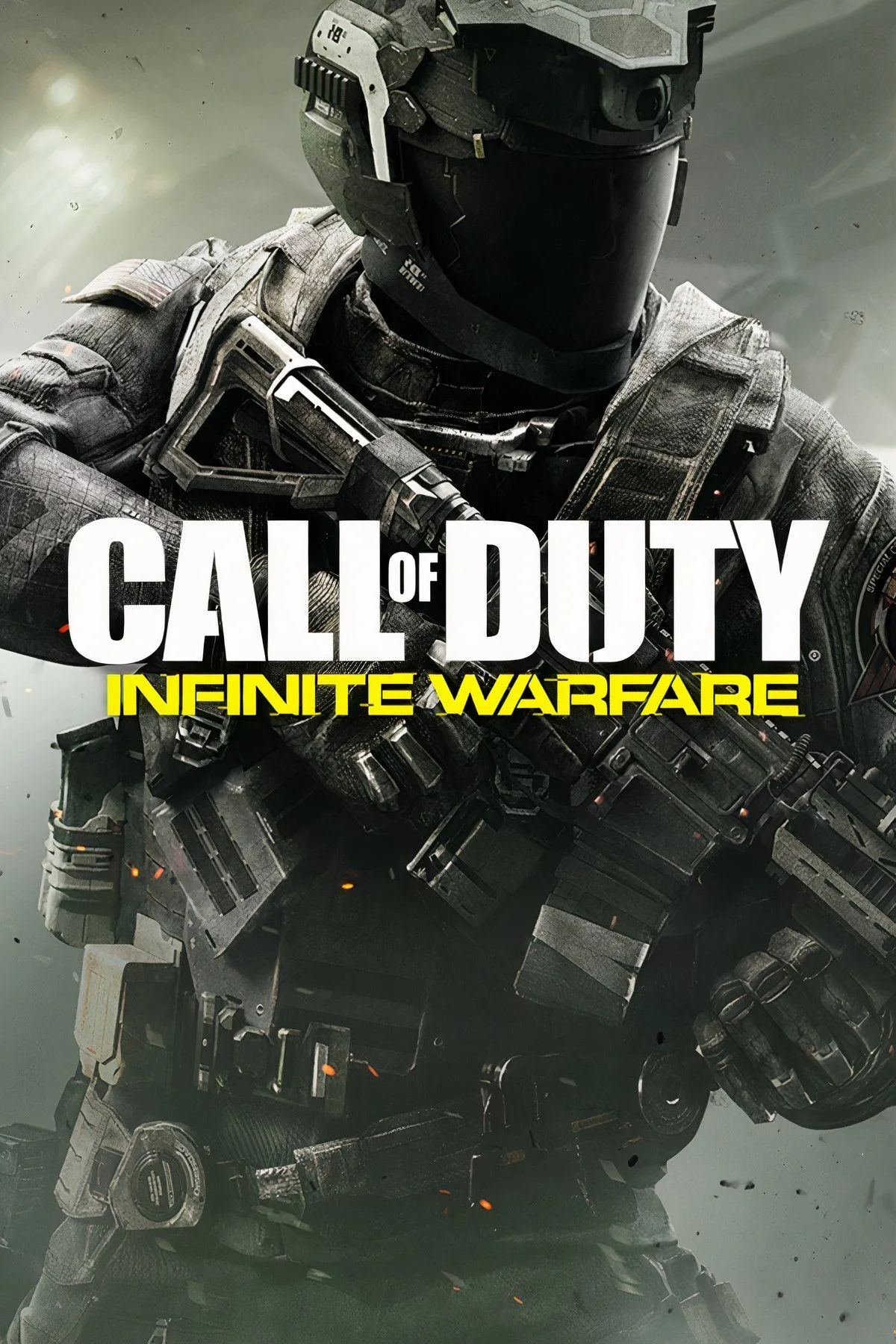 Nhân vật trong Call of Duty: Infinite Warfare đang giao chiến trong một cảnh hành động đậm chất tương lai, với áo giáp và vũ khí tiên tiến.