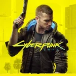 Nhân vật V trong trang phục cyberpunk cầm súng, biểu tượng của tựa game Cyberpunk 2077