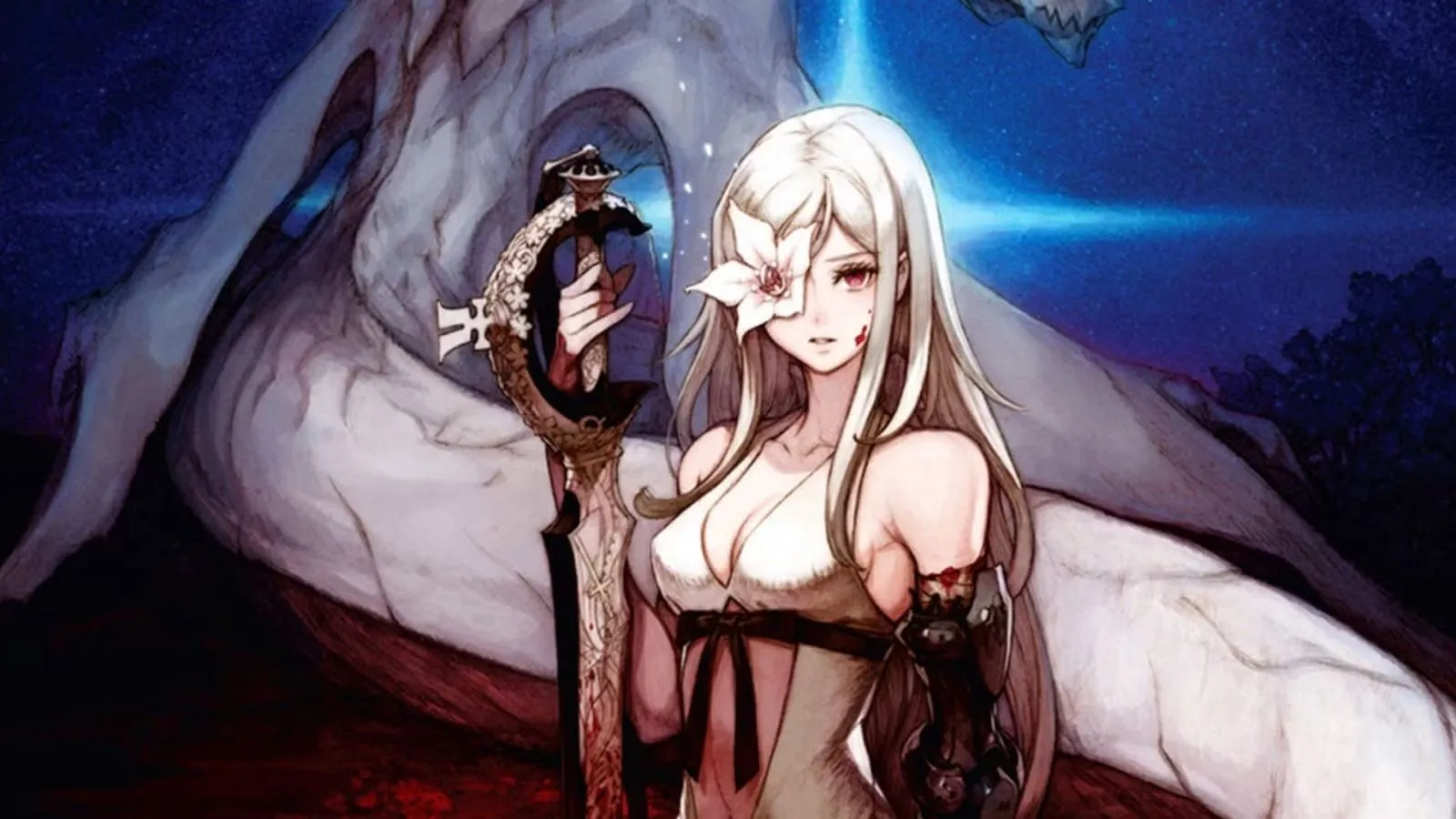 Nhân vật Zero trong ảnh bìa chính của Drakengard 3, một game nhập vai hành động PS3 nên có trên PS5