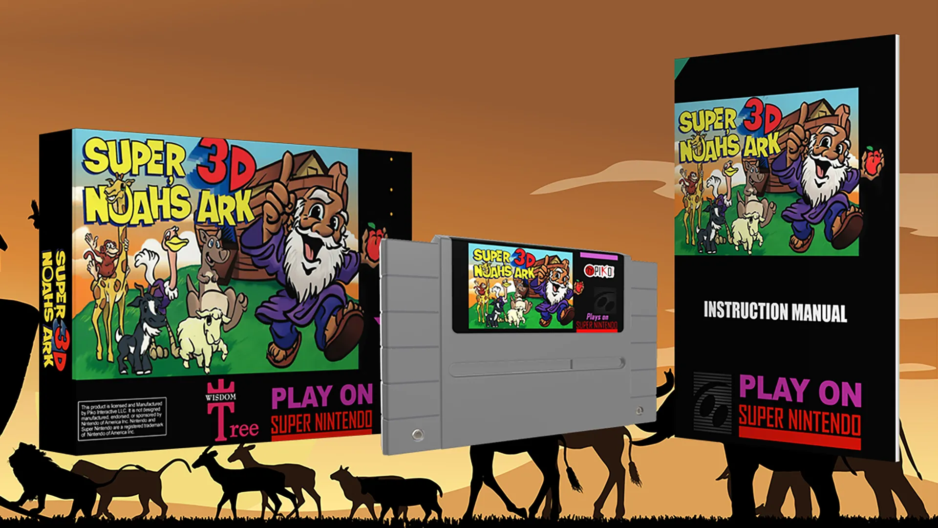 Phiên bản tái bản của Super Noah's Ark 3D năm 2014 của Piko Interactive, không còn sử dụng pass-through cartridge.
