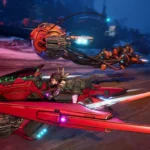 Phương tiện di chuyển Digirunner mới trong game Borderlands 4, thể hiện tính linh hoạt trong gameplay.