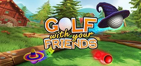 Poster game Golf With Your Friends với sân golf mini đầy màu sắc