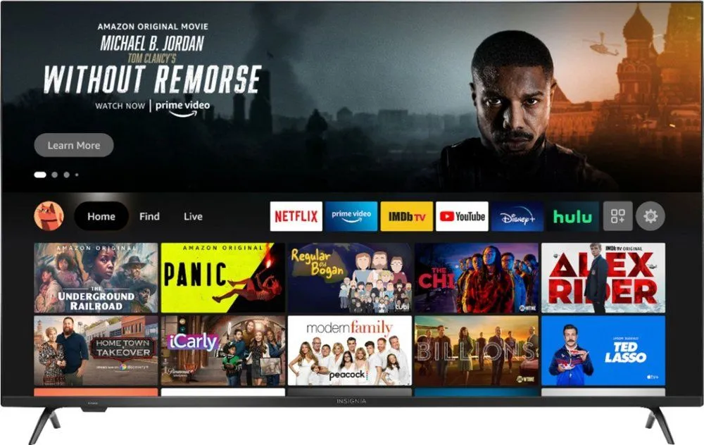 Smart TV Insignia F50 75 inch 4K QLED với thiết kế viền mỏng