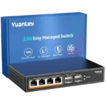 Switch mạng YuanLey 6 cổng 2.5G với các cổng kết nối tốc độ cao