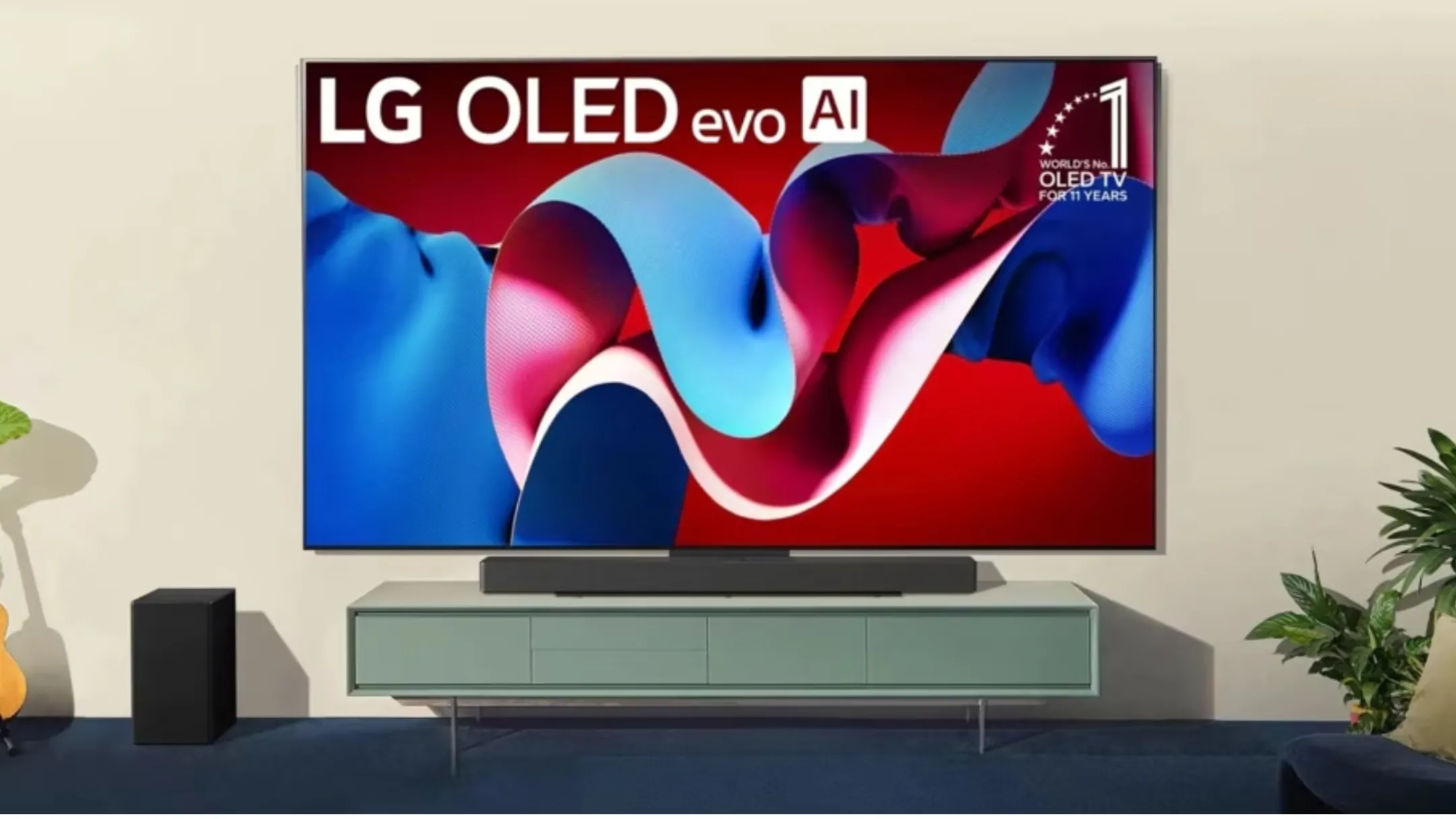 Thiết kế sang trọng của TV LG C4 cùng màn hình hiển thị OLED sắc nét
