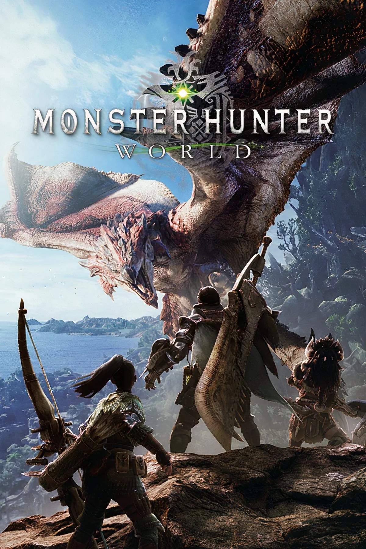 Thợ săn đối đầu quái vật khổng lồ trong game Monster Hunter World