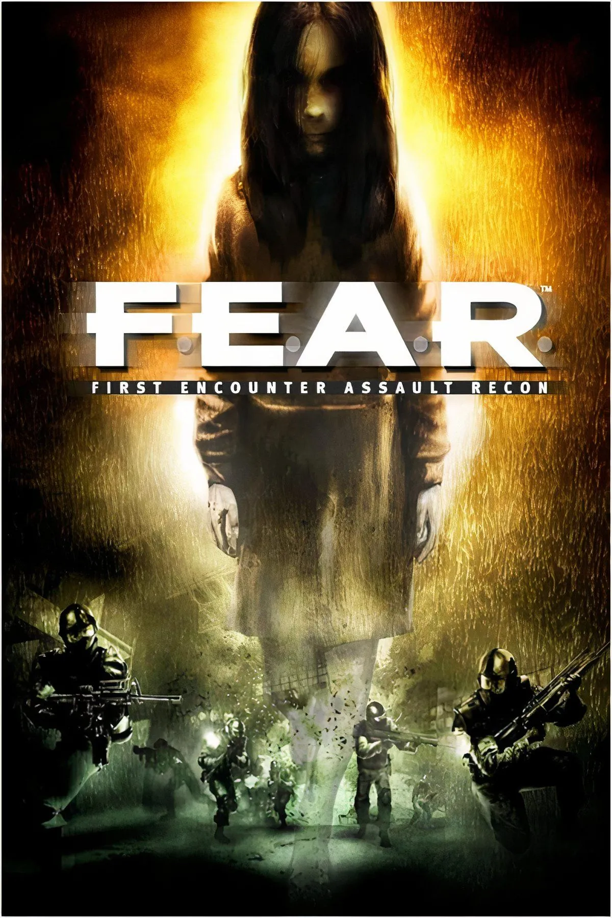 Tổng hợp các cảnh hành động và kinh dị trong game F.E.A.R. với hiệu ứng bullet-time đặc trưng