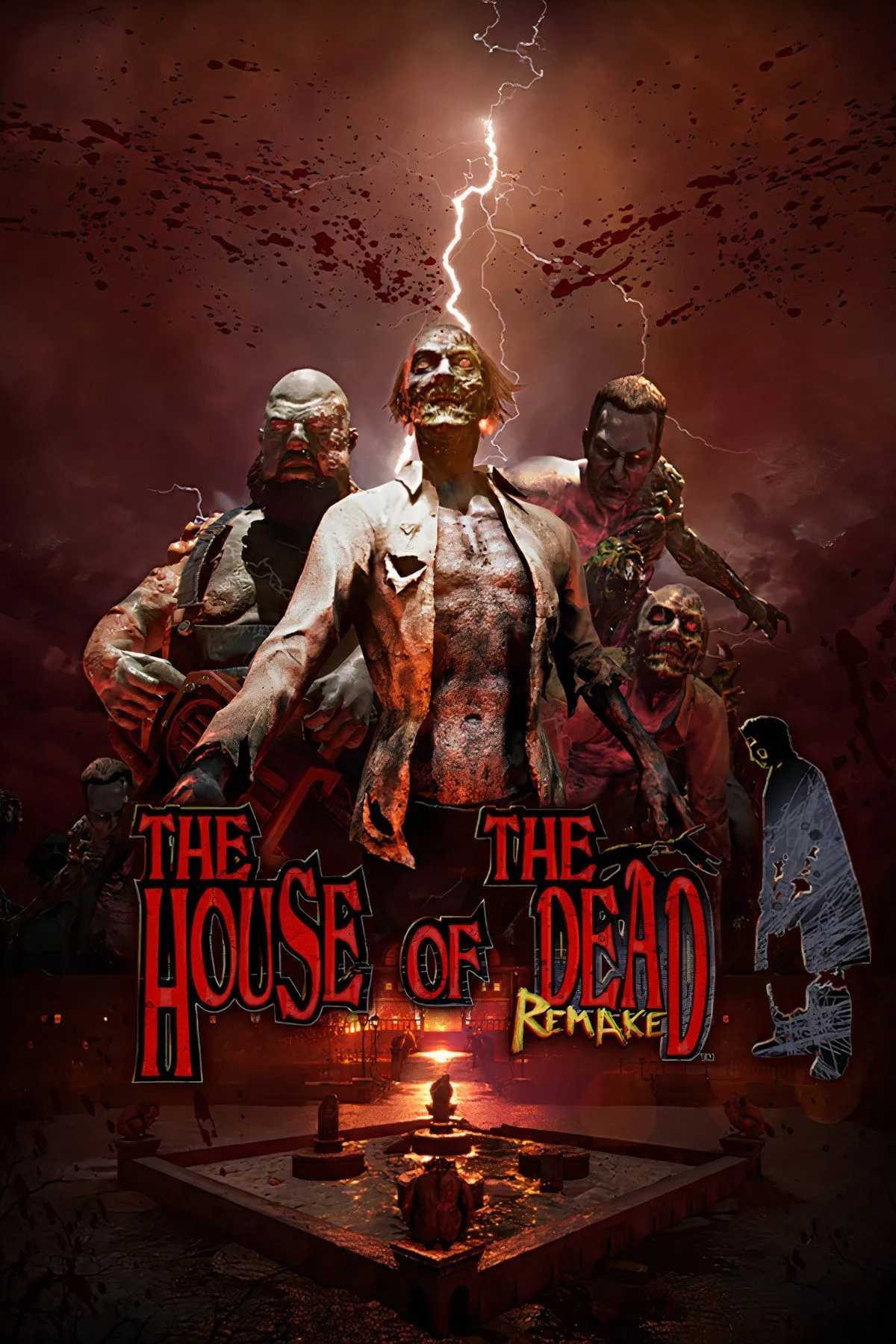 Tổng hợp hình ảnh của game The House of the Dead: Remake, một phiên bản làm lại của tựa game bắn súng cổ điển.