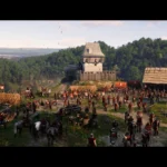 Trận chiến thời trung cổ trong Kingdom Come Deliverance 2 với binh lính và lâu đài
