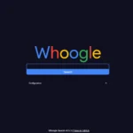 Trang tìm kiếm Whoogle với giao diện tối giản và riêng tư