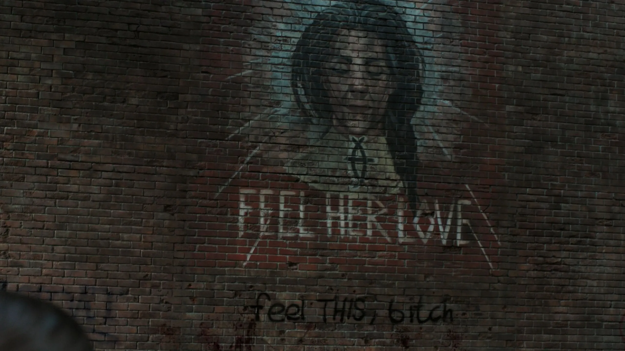 Tranh tường Seraphite miêu tả Nữ tiên tri trong phim The Last of Us Season 2