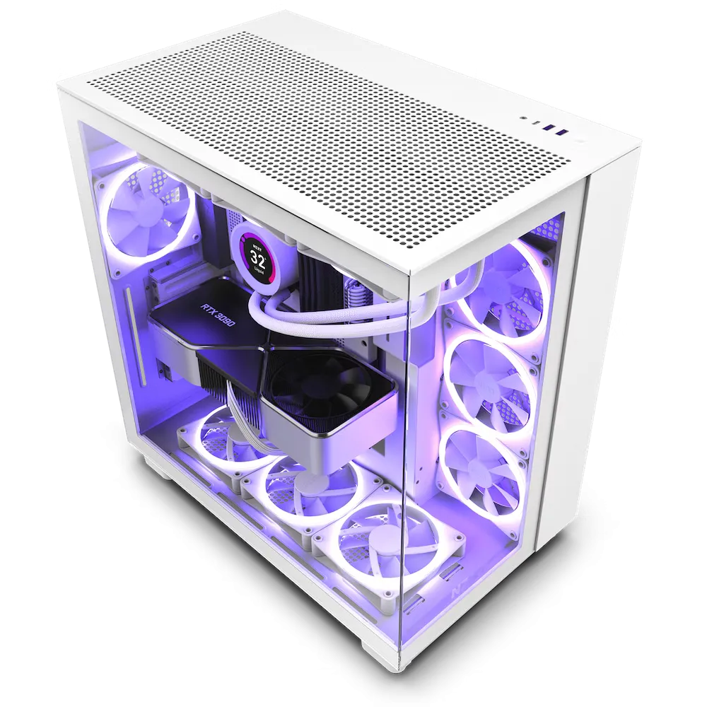 Vỏ case NZXT H9 Flow với thiết kế hai buồng