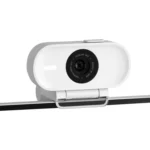 Webcam Elgato Facecam Neo trên nền trắng, thiết kế nhỏ gọn, hiện đại, tối ưu cho livestream và họp trực tuyến